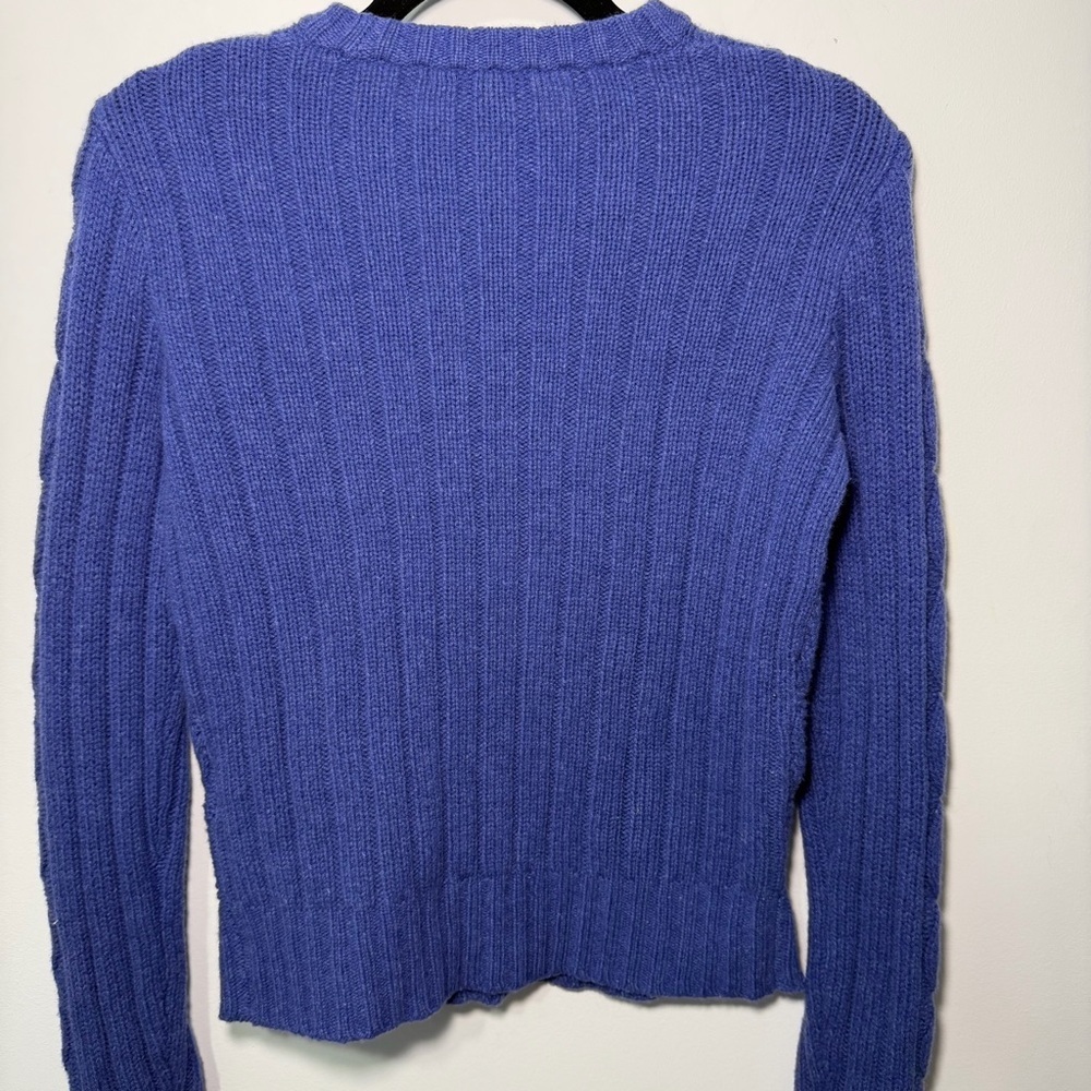 Polo Ralph Lauren women’s Vintage Cable Knit Cashmere Wool Sweater preppy Size S - Picture 9 of 12